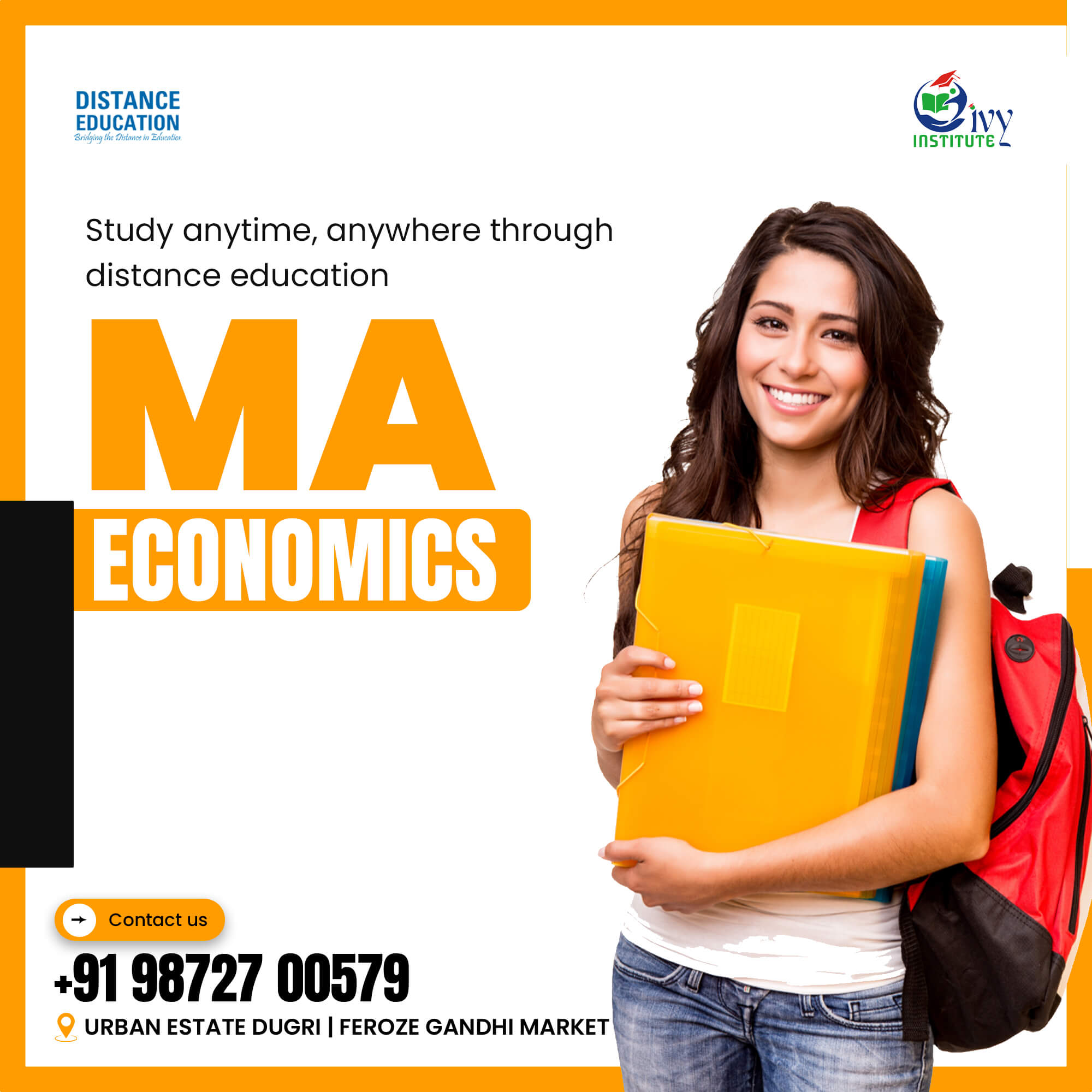 Enroll today for MA Economics