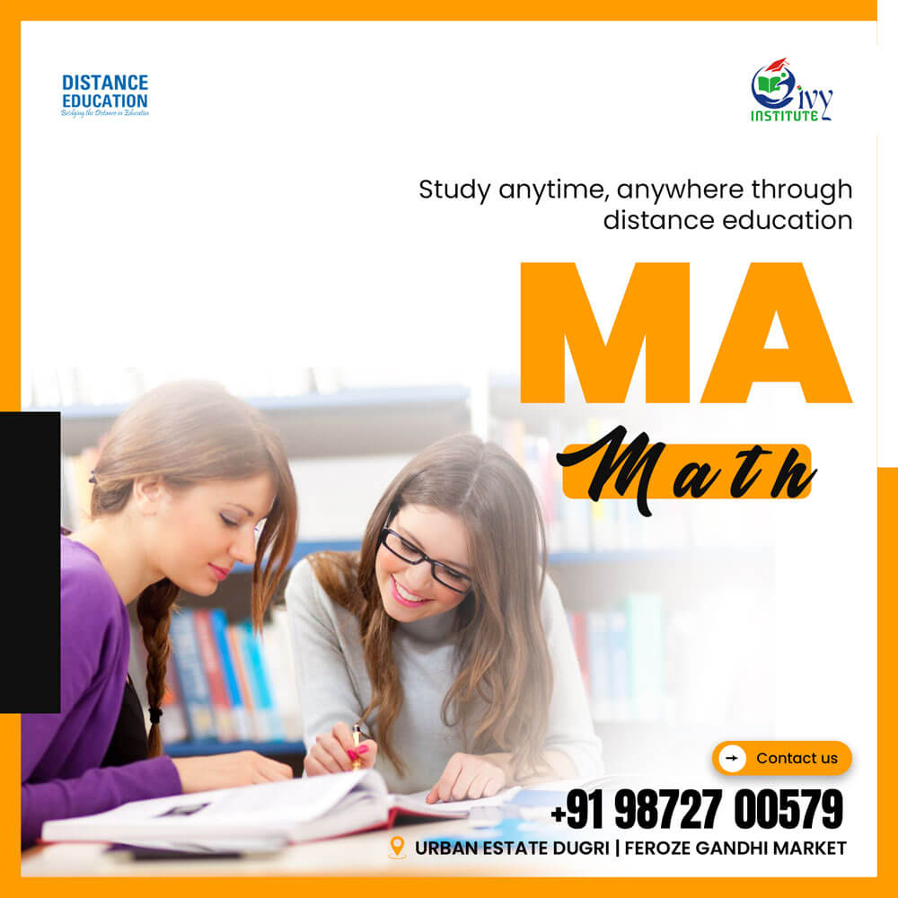 Enroll today for MA Mathematics
